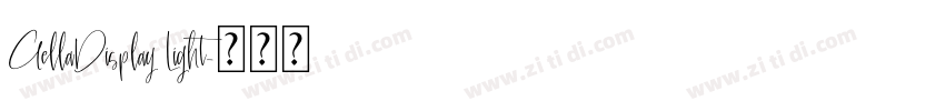 GellaDisplay Light字体转换